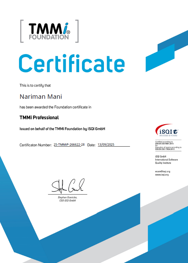 TMMi® Professional Certification